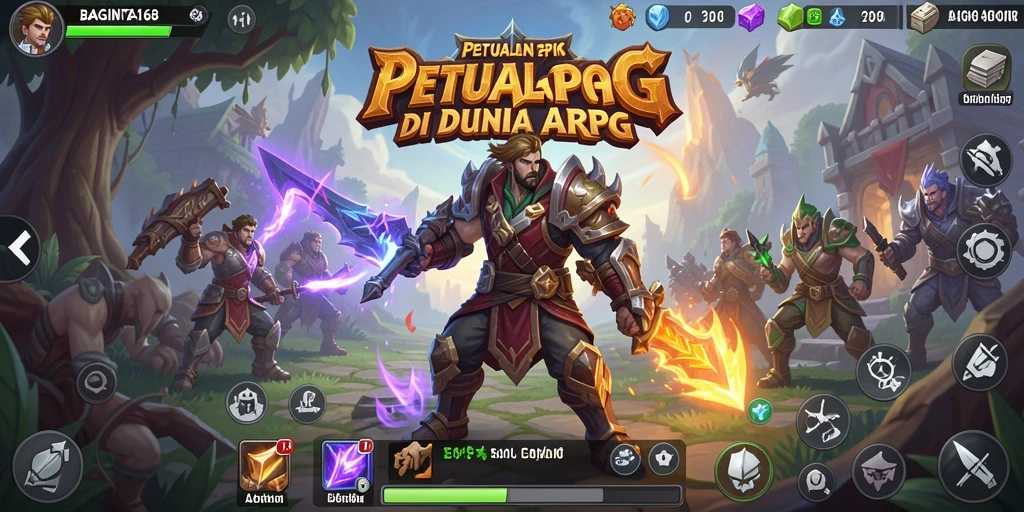 Tangkapan layar gameplay <strong>BAGINTA168</strong> menampilkan pertarungan epik dengan efek visual yang luar biasa.