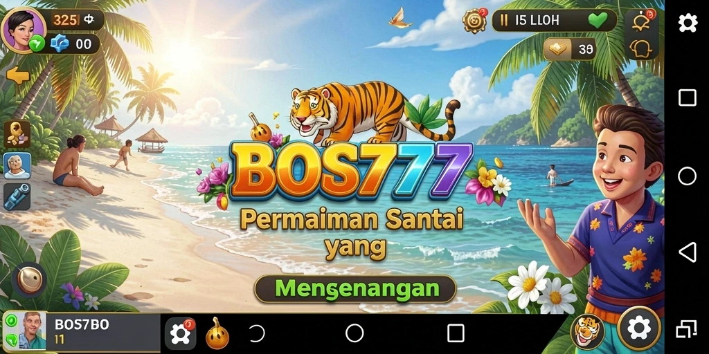 Tampilan gameplay BOS777 yang seru dan penuh warna.