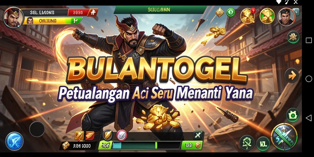 Tampilan screenshot gameplay BULANTOGEL yang menegangkan dan dinamis.