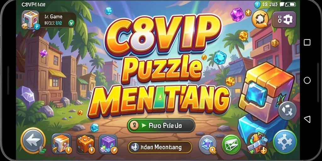 Tampilan gameplay C8VIP yang menarik dan menantang puzzle.