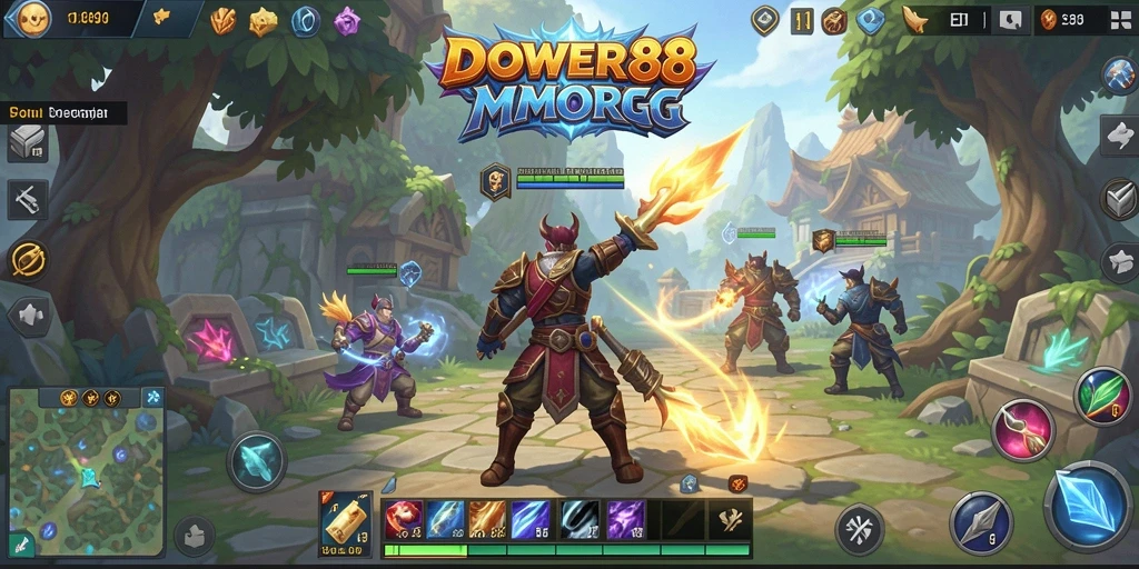 Tampilan gameplay mengesankan dalam DOWER88, penuh aksi dan petualangan.