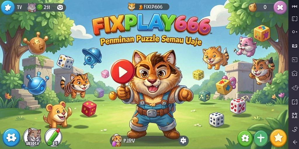 Tampilan gameplay FIXPLAY666 dengan tantangan teka-teki yang menarik.