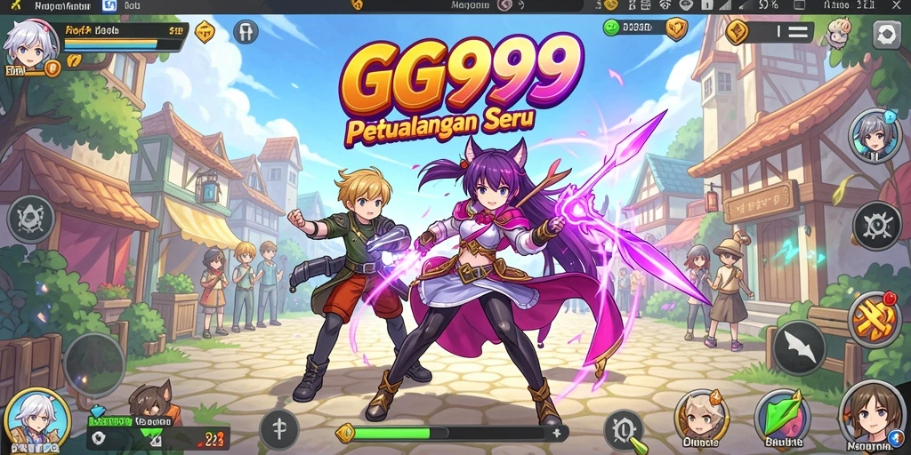 Gameplay seru GG999 dengan karakter anime yang menawan.
