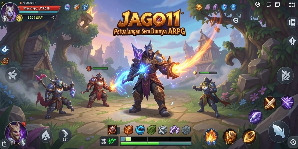 Tampilan menakjubkan dari gameplay ARPG JAGO11 yang penuh aksi.