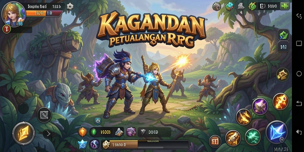 Gameplay KAGANDAN yang seru dan menantang dalam petualangan RPG.