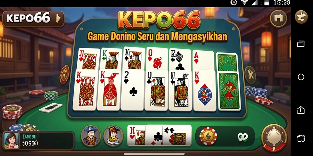Tampilan menarik dari gameplay seru Domino.