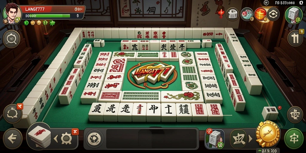 Tangkapan layar LANGIT777 menampilkan gameplay Mahjong yang seru dan menarik.