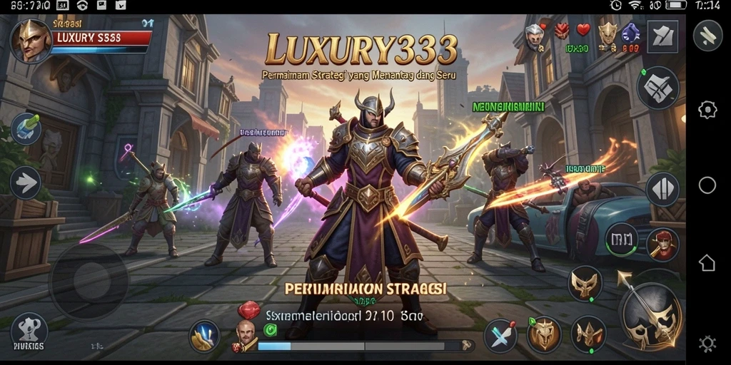 Tampilan gameplay LUXURY333 yang dinamis dan menarik.