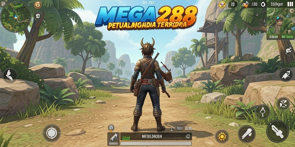 Tangkapan layar MEGA288 menunjukkan petualangan seru di dunia yang terbuka.
