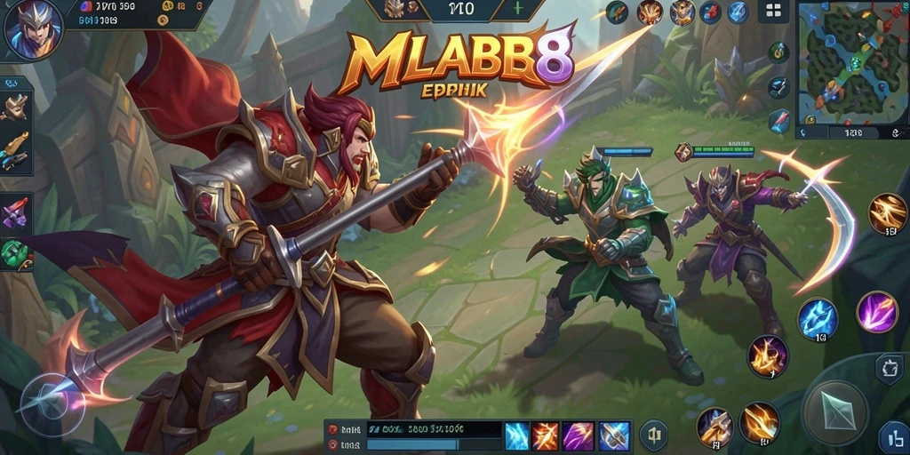 Tangkapan layar gameplay seru dari MLBB8 di arena MOBA.
