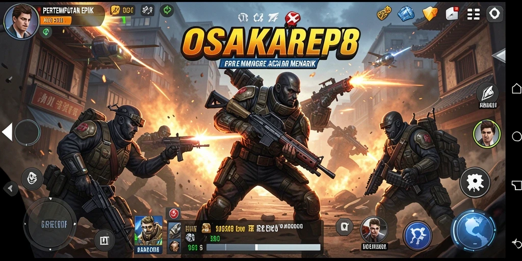 Tampilan gameplay action yang mendebarkan di OSAKA88