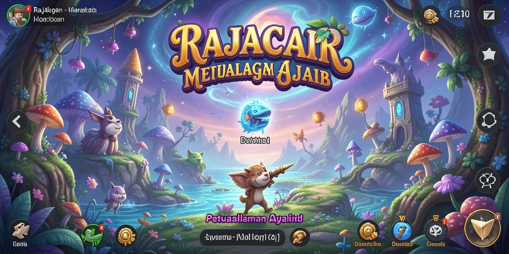 Tampilan gameplay RAJACAIR yang menakjubkan dan penuh petualangan.