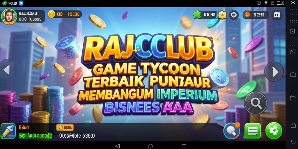 Tampilan gameplay RAJACLUB yang menarik dengan elemen Tycoon yang mendebarkan.