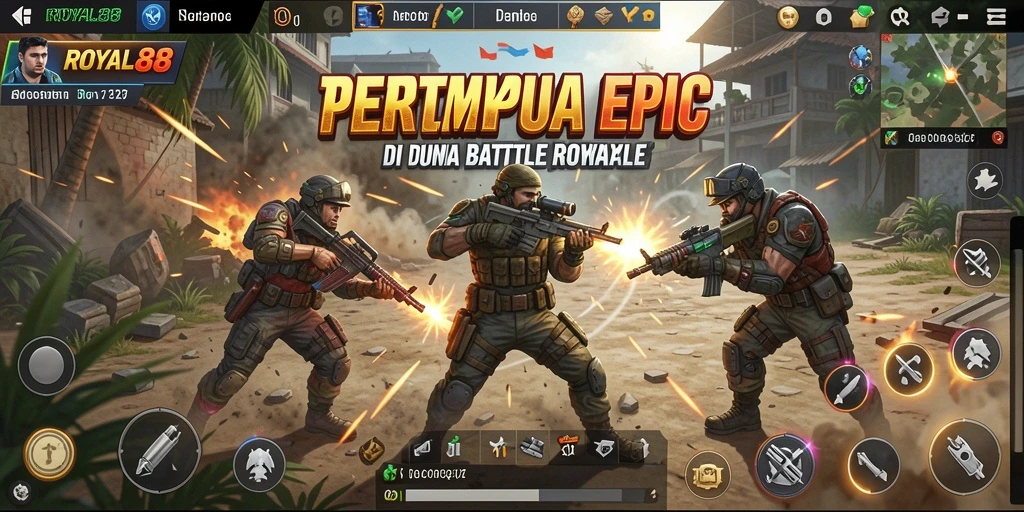 Gameplay seru dalam pertempuran Battle Royale ROYAL88.