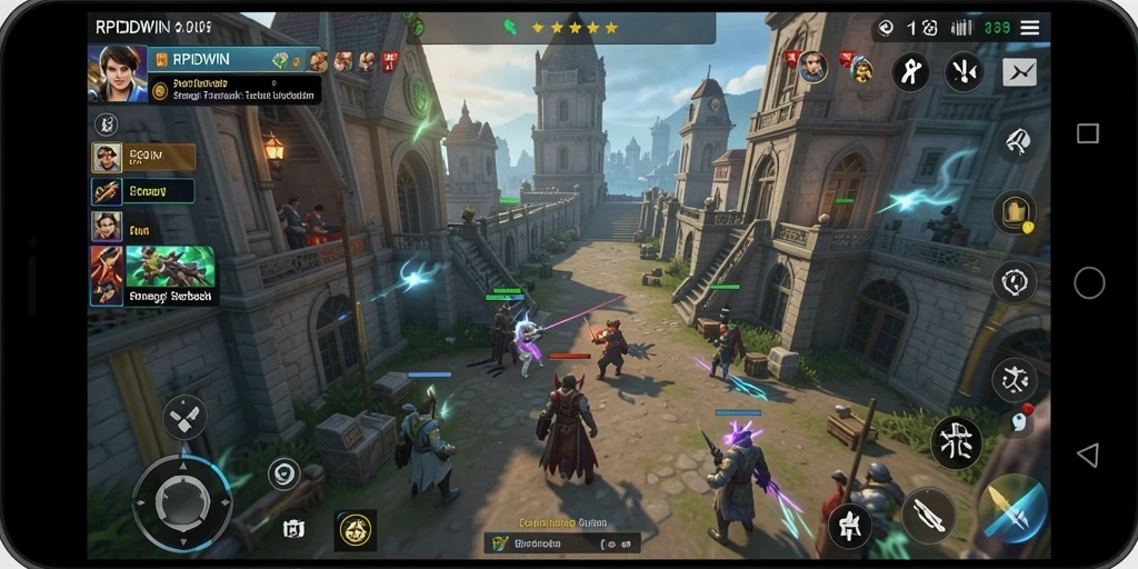 Tampilan gameplay strategis yang mendalam dan menarik di RPIDWIN.