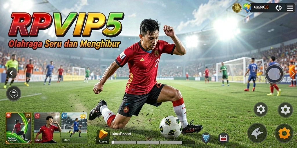 Tampilan gameplay seru RPVIP5 dengan aksi olahraga yang mendebarkan.
