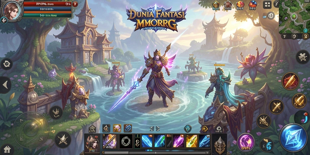 Screenshot utama RPVIP6 menampilkan aksi seru dalam dunia MMORPG.
