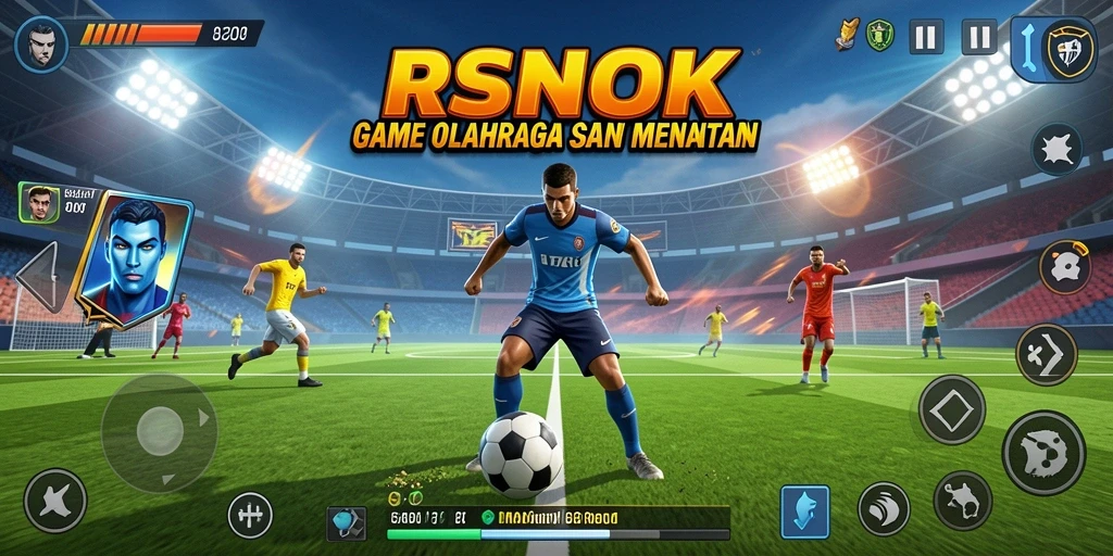 Screenshot RSNOK menampilkan aksi seru dari pertandingan olahraga.