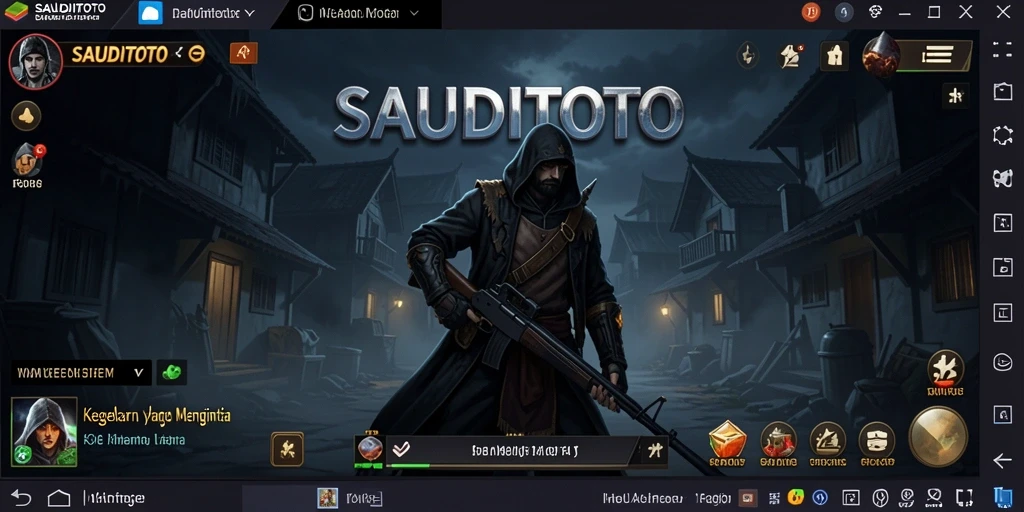 Tampilan mendebarkan dari gameplay horor SAUDITOTO.