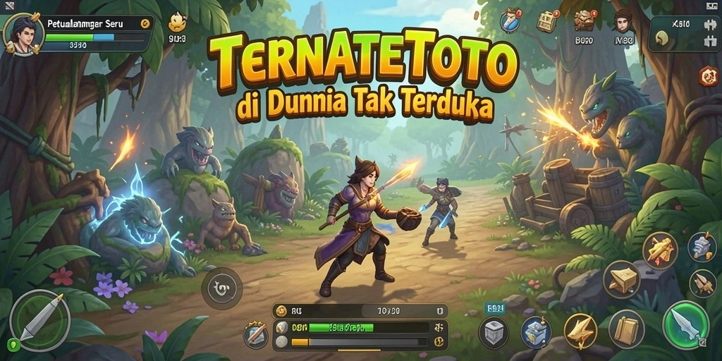Tampilan utama TERNATETOTO dalam aksi petualangan yang mendebarkan.