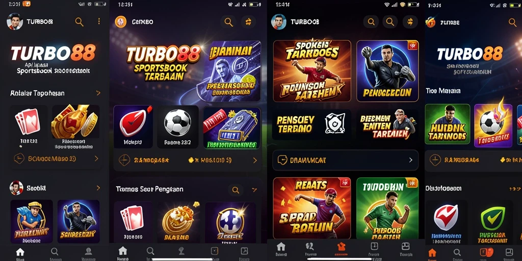 Tampilan gameplay seru dari aplikasi TURBO88 saat taruhan berlangsung.