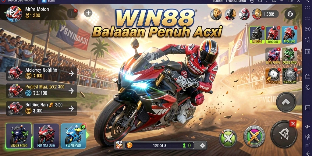 Gameplay seru yang mengguncang adrenalin dalam balapan motor.