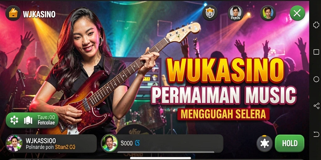 Tampilan gameplay <strong>WJKASINO</strong> yang mengasyikkan dengan interaksi musik.