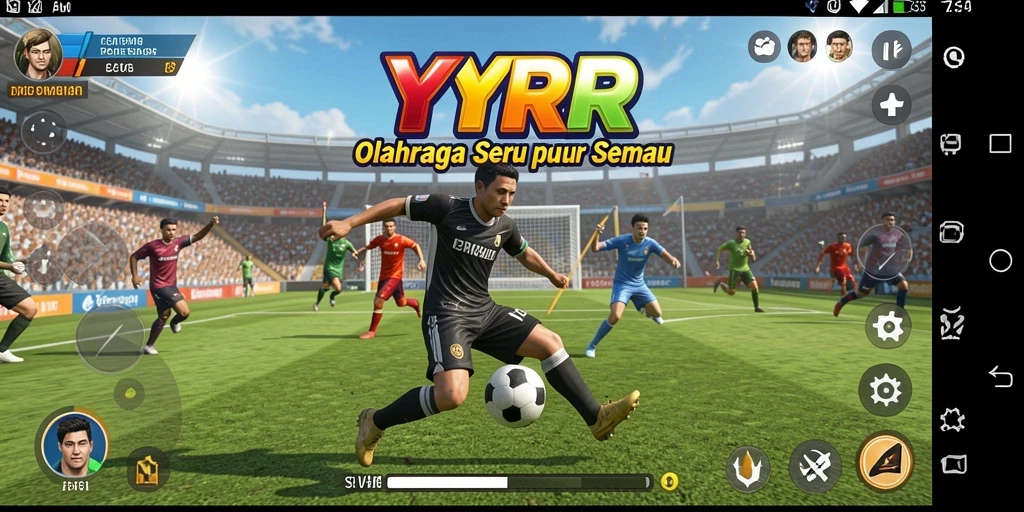 Tampilan gameplay YYRR yang dinamis dan penuh aksi.